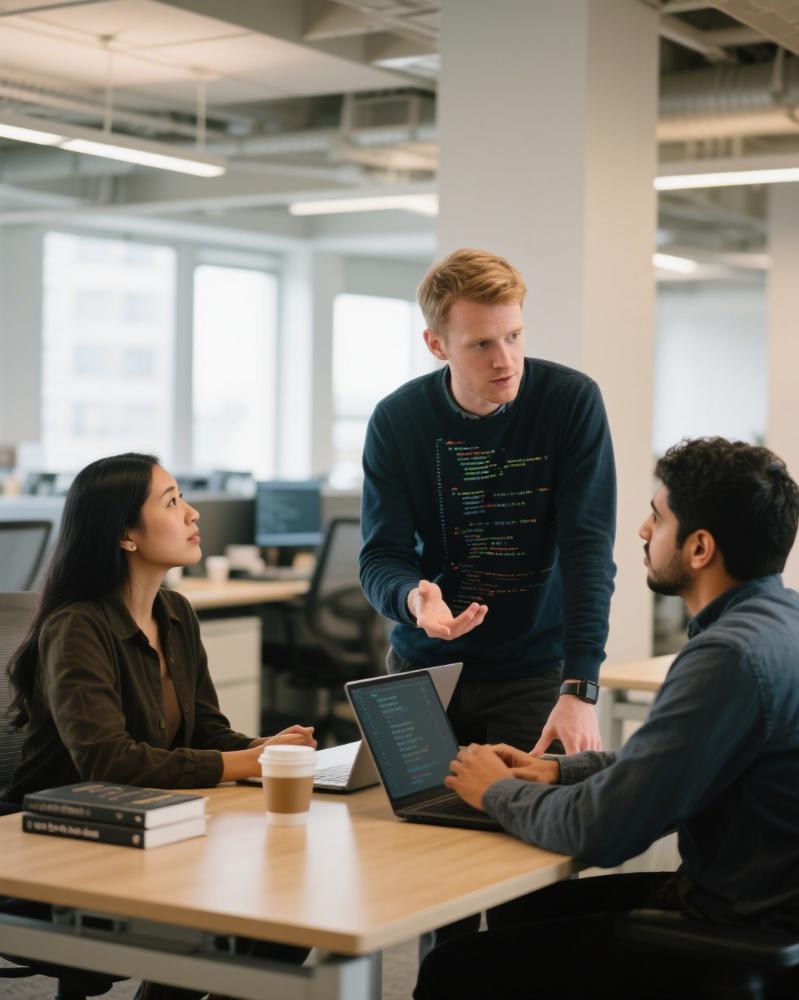 Our marketing team collaborating